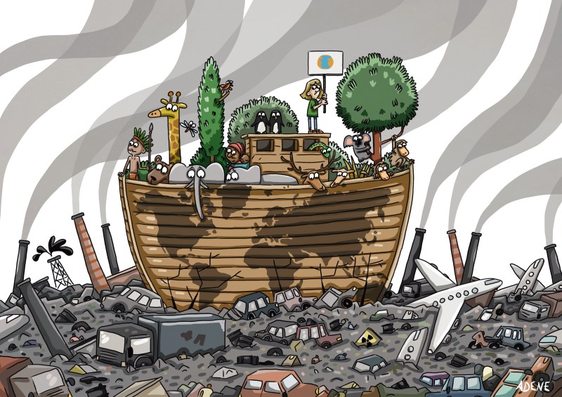 Planète en danger dessin de presse